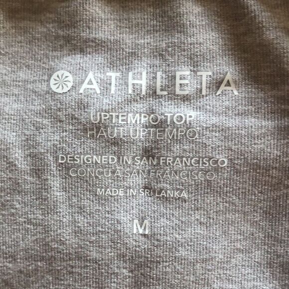 NWT Athleta Uptempo Elevate Top in Norwegian Gray Size Medium - Picture 6 of 7